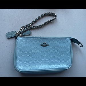 Blue authentic Coach clutch